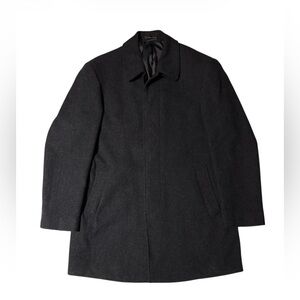 Ralph Lauren Black Wool Blend Pea Coat